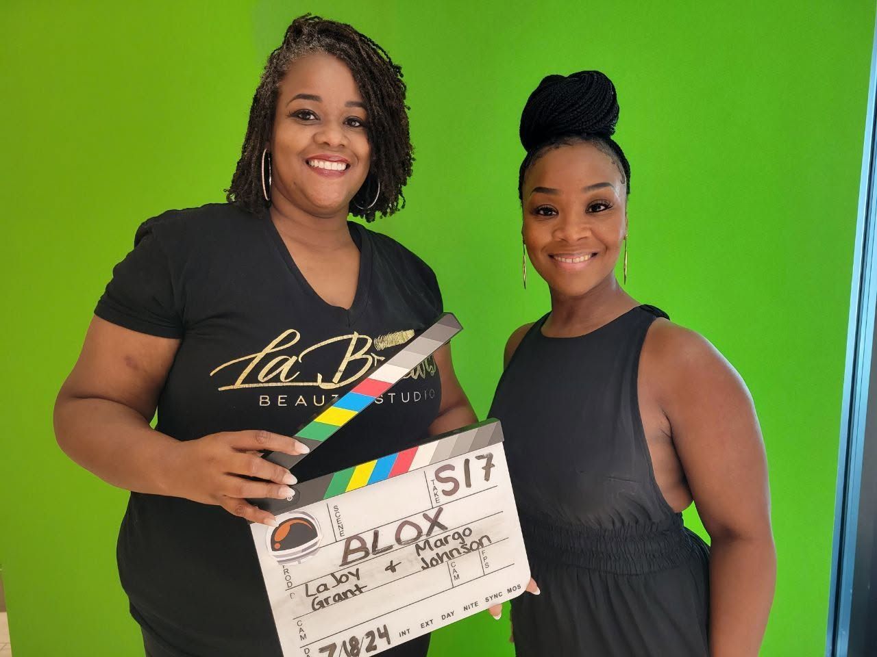 LaJoy Grant on set of The Blox Season 17