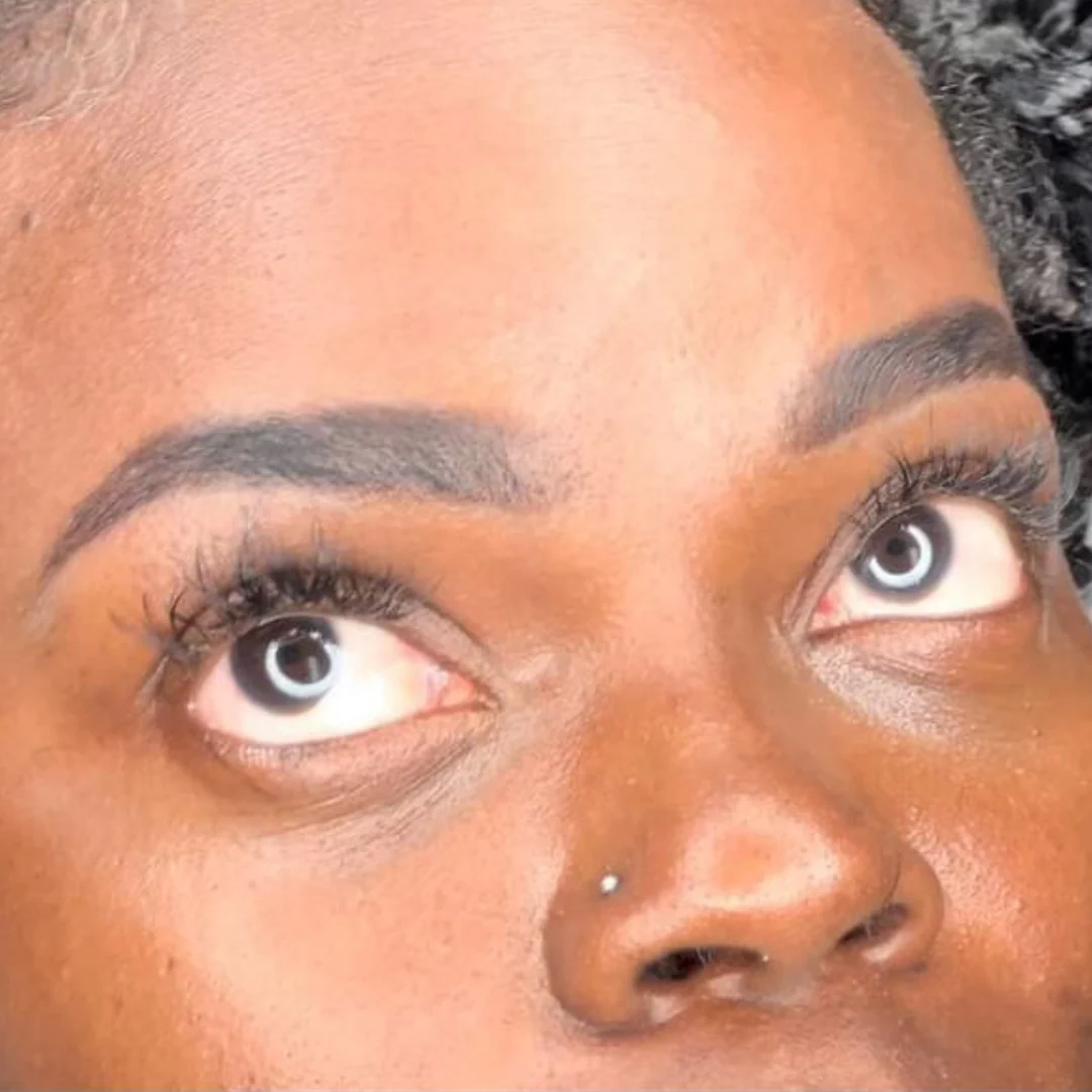 Henna brows on a LaBrows client